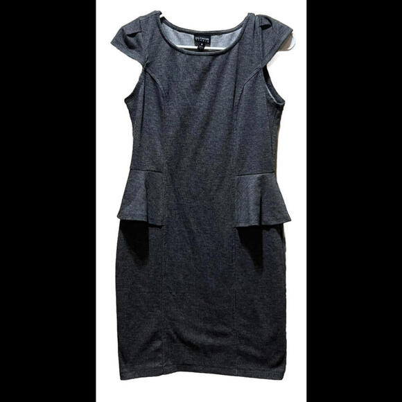 En Focus Womens Black Round Neck Sleeveless Fit & Flare Dress Sz 8 - Picture 1 of 3